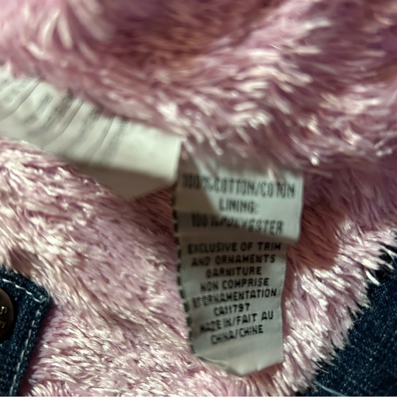Please mum denim jacket with pink lining (size 12 M) - Picture 4 of 7